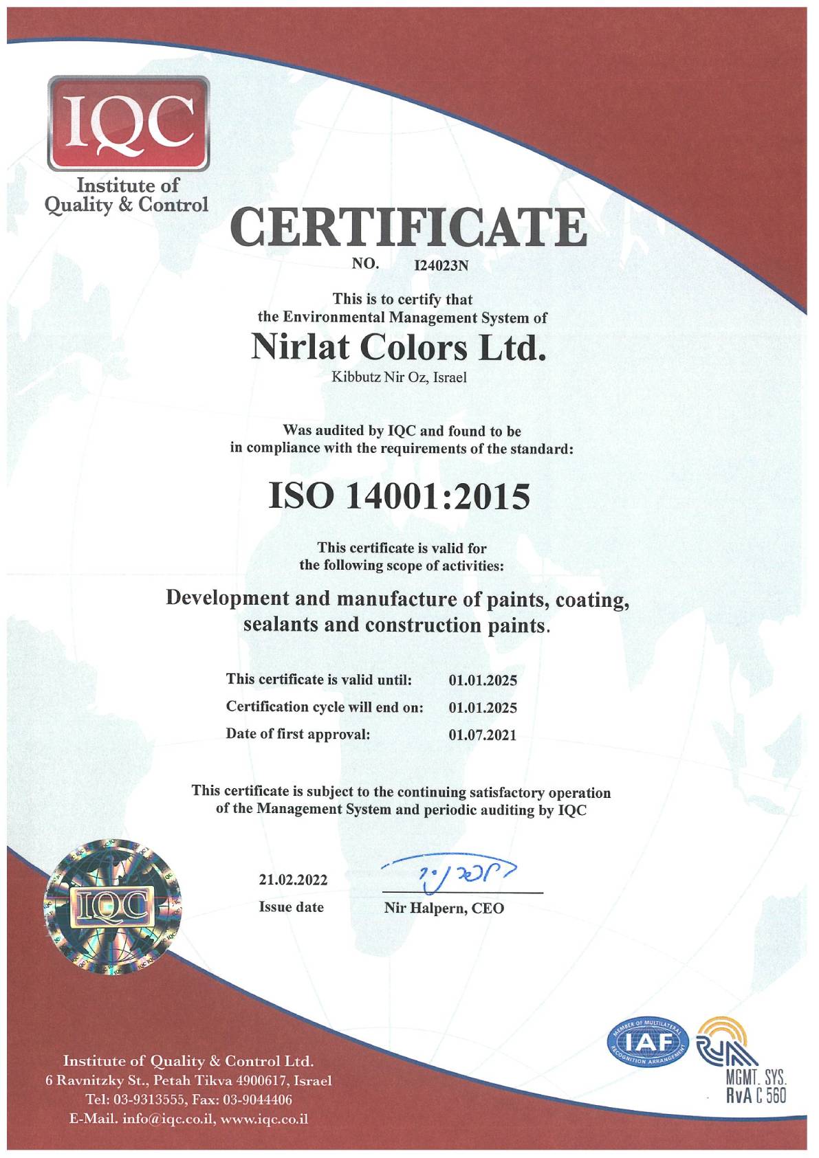 ISO 14001 - English