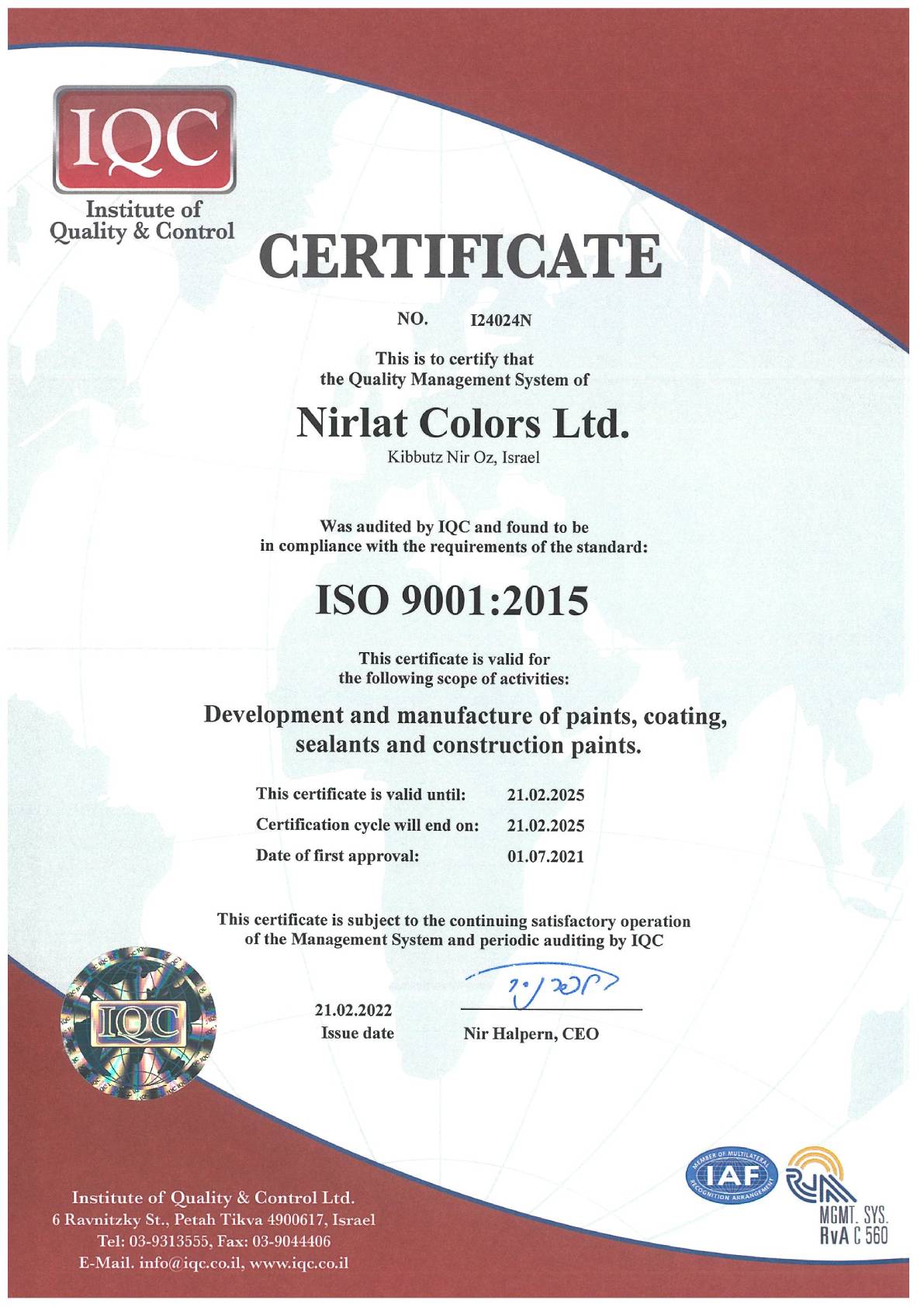 ISO 9001 - English