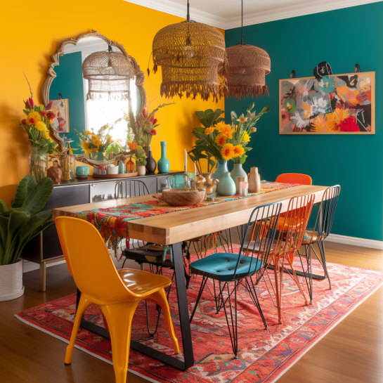 פינת אוכל | עיצוב בוהו שיק