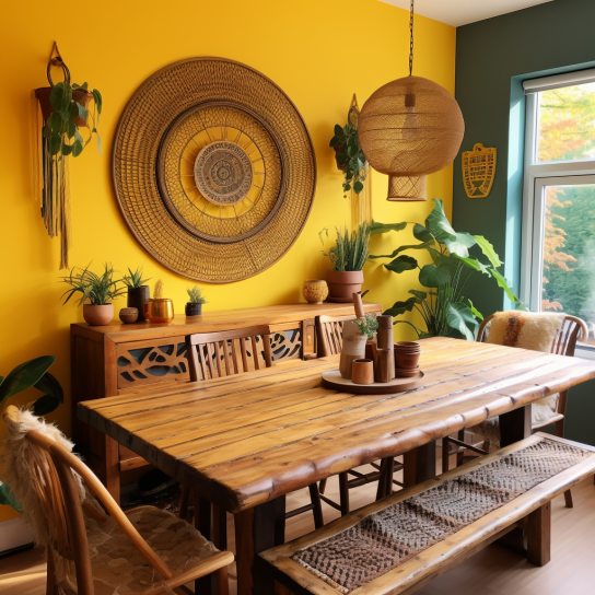 פינת אוכל | עיצוב בוהו שיק