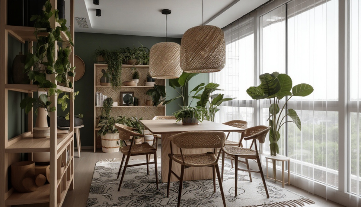 פינת אוכל | עיצוב ביופילי