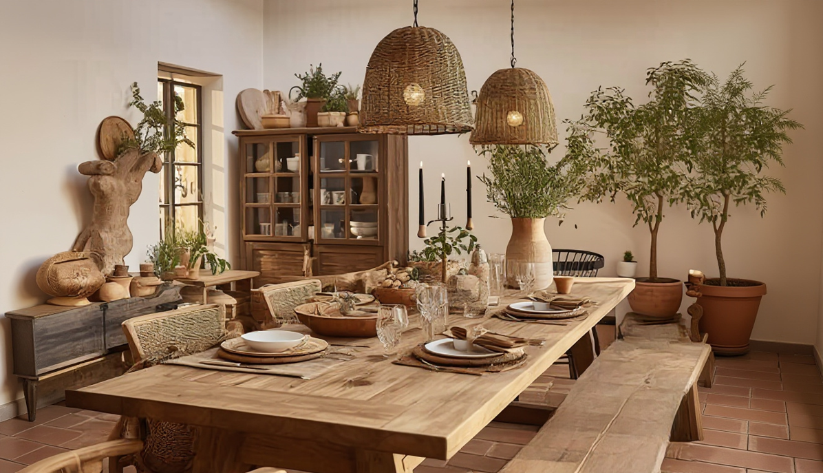 פינת אוכל | עיצוב כפרי