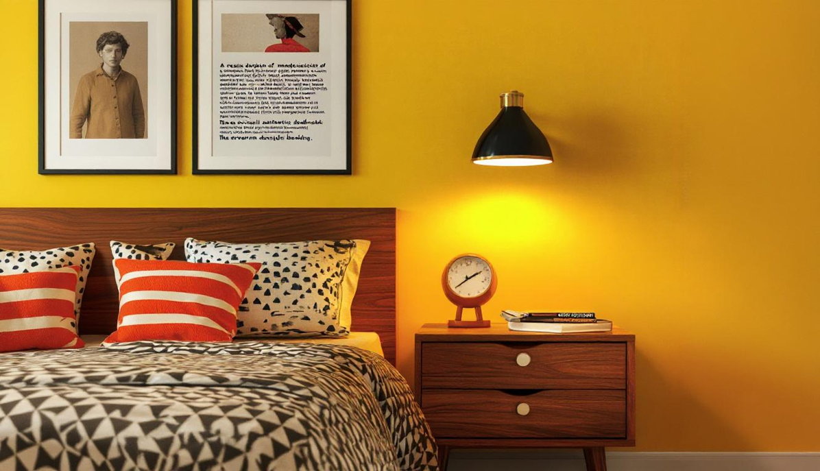 חדר שינה | עיצוב רטרו