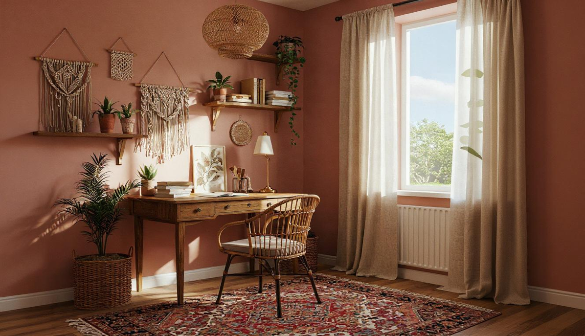 חדר עבודה | עיצוב בוהו שיק