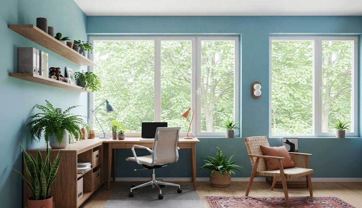 חדר עבודה | עיצוב ביופילי