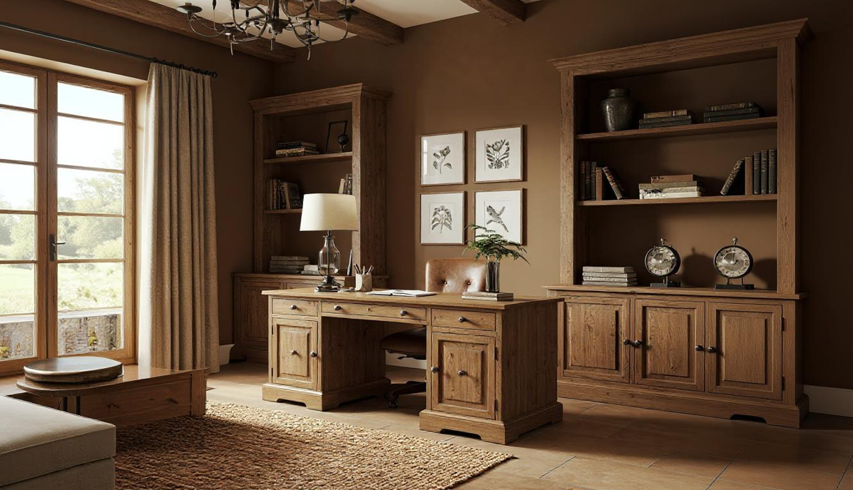 חדר עבודה | עיצוב טוסקני