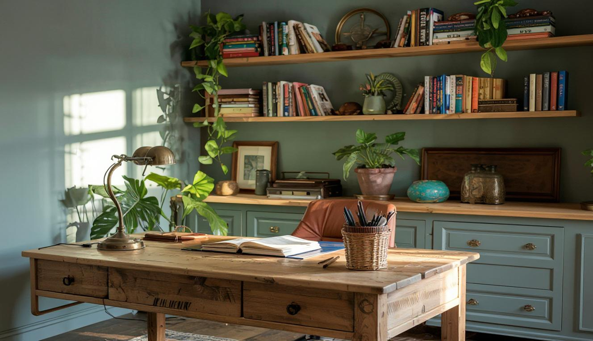 חדר עבודה | עיצוב כפרי