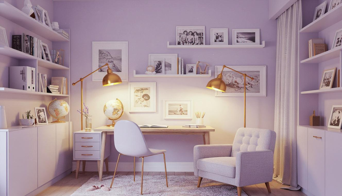 חדר עבודה | עיצוב רטרו