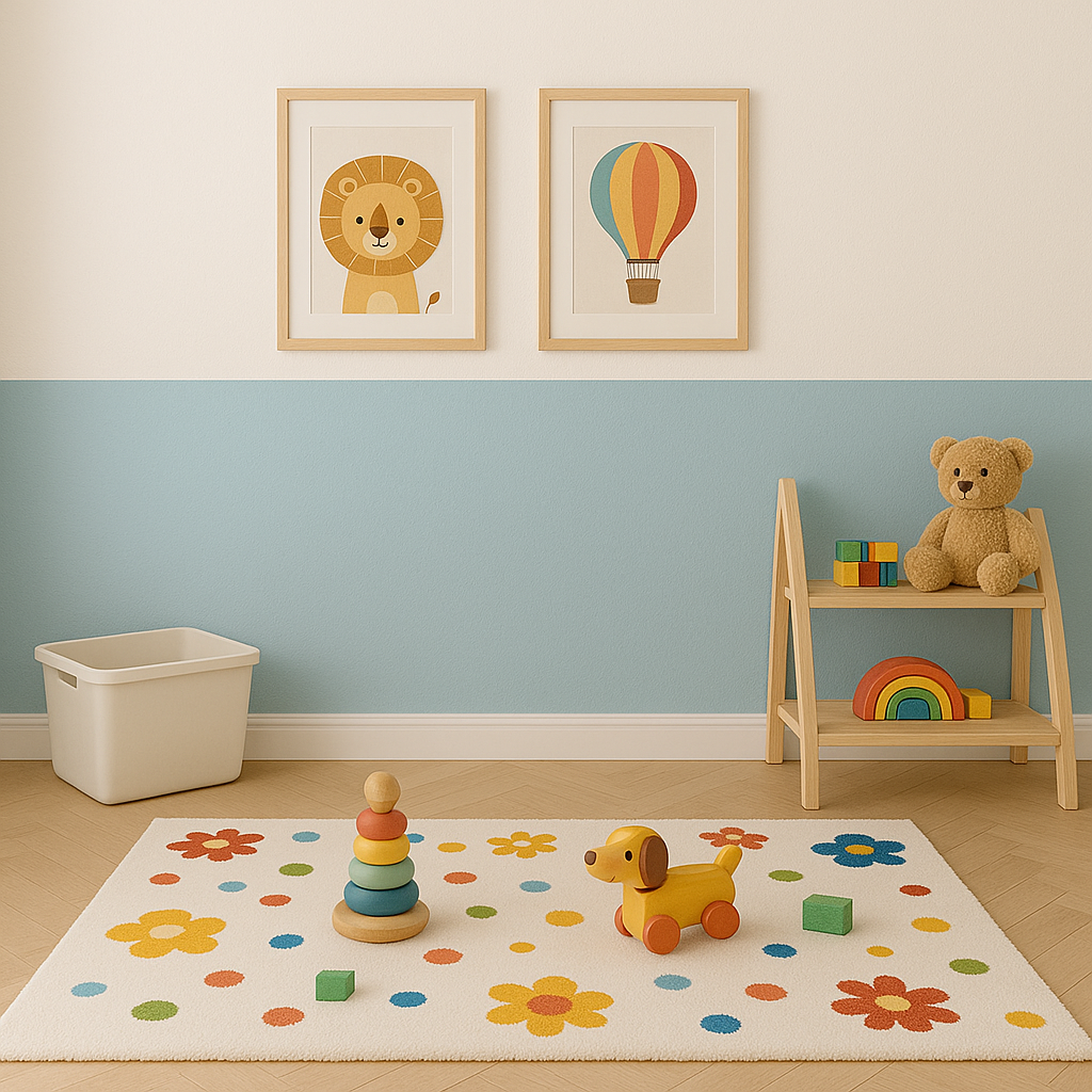 צביעת קיר חלקי