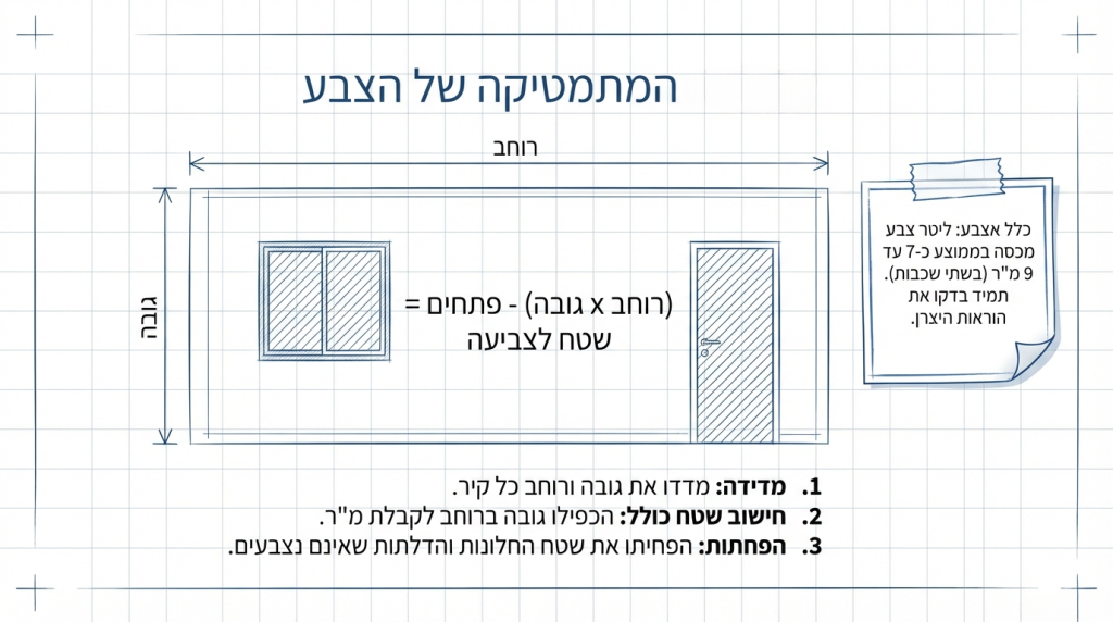 חישוב כמויות צבע